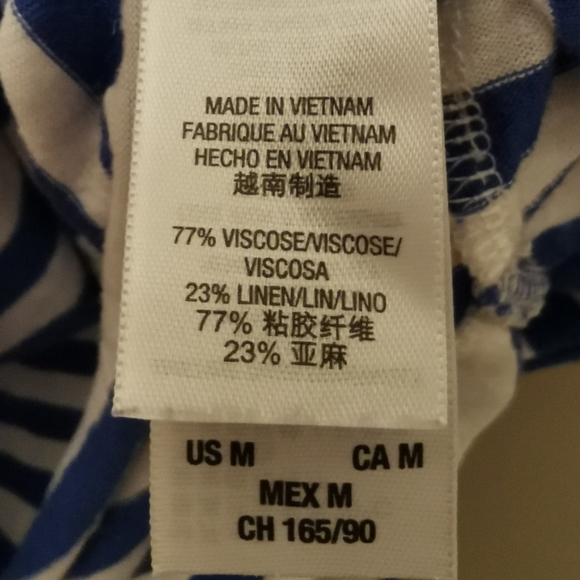 Juicy couture Blue and white stripes Loose tee M - Picture 4 of 9